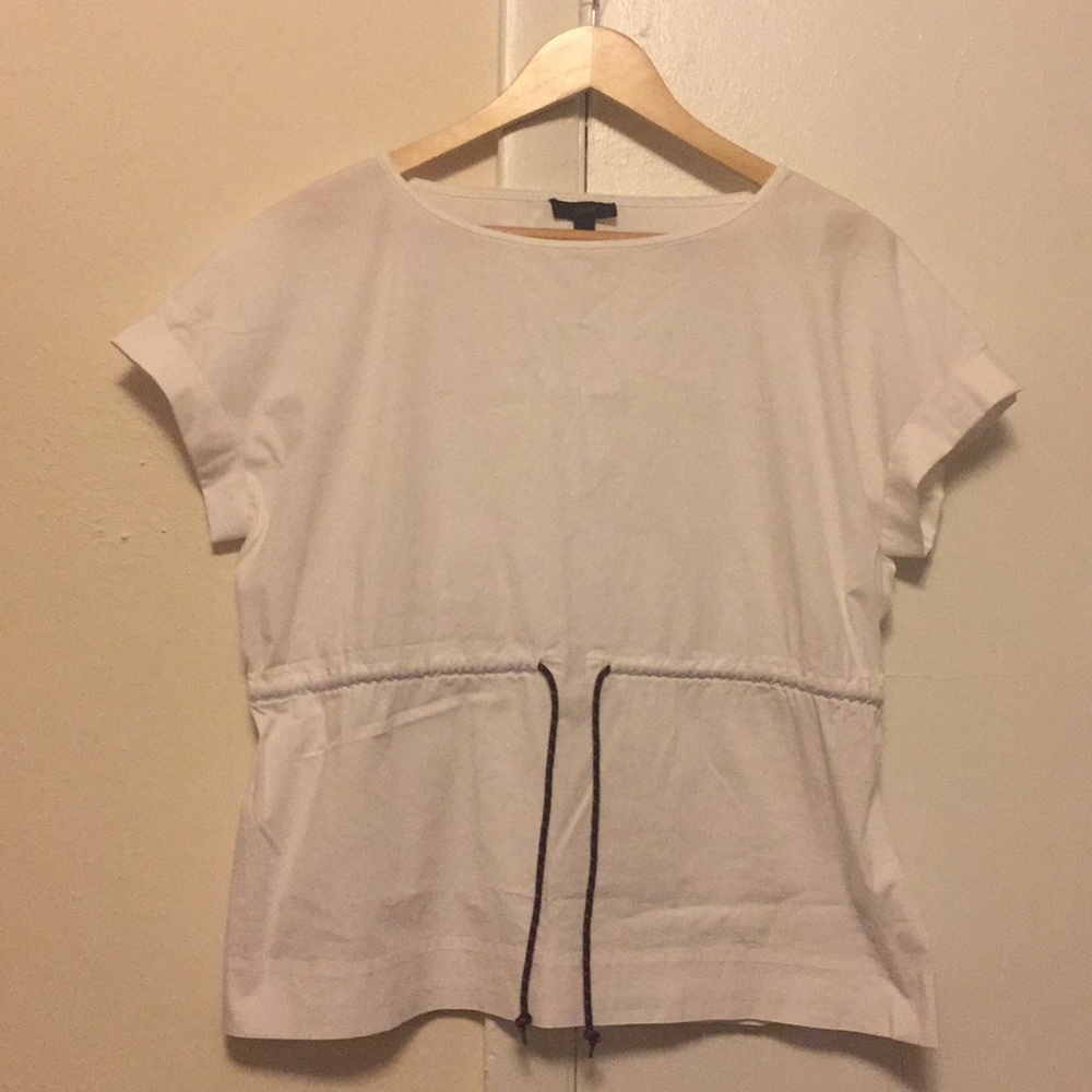 J crew white blouse